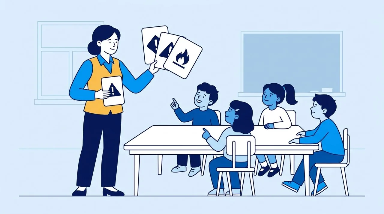 Childhood Next to Explosives: Mine Safety Lessons for Schoolchildren